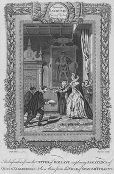 Ambassadors from the States of Holland imploring Assistance of Queen Elizabeth c1787