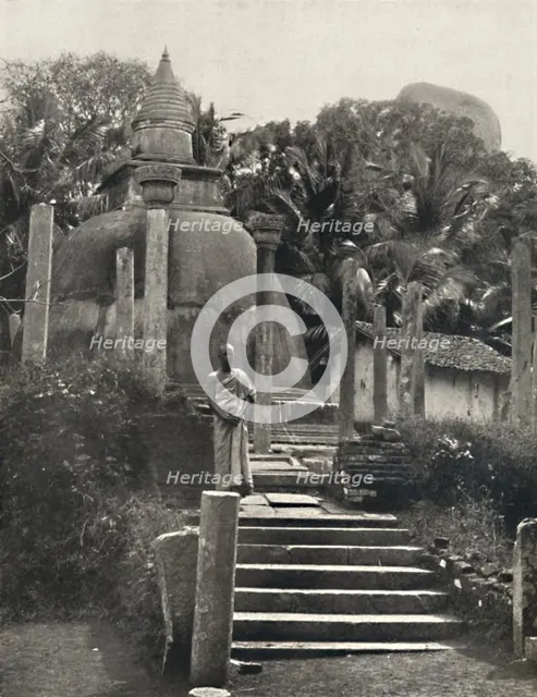 'Ambatthala Dagoba in Mihintale, Ruhestatte der Reliquien des Mahinda, erbaut 275 v. Chr.', 1926. Artist: Unknown.