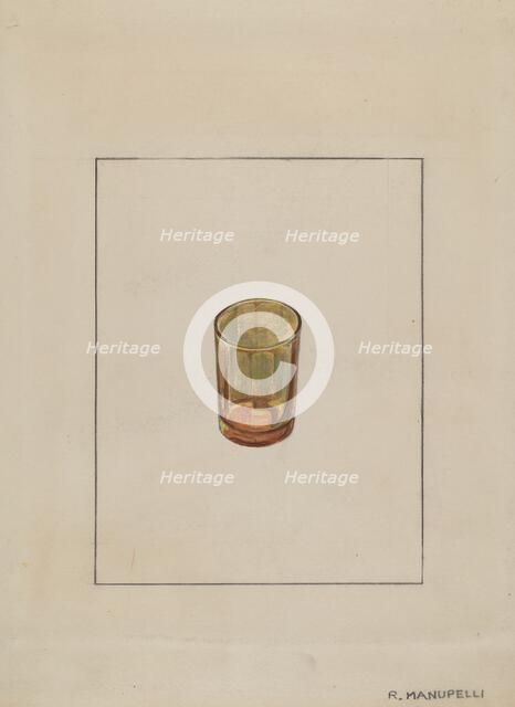 Amber Glass, 1935/1942. Creator: Raymond Manupelli.