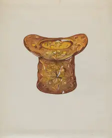 Amber Glass Hat, c. 1936. Creator: Katherine Hastings