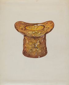 Amber Glass Hat, c. 1936. Creator: Katherine Hastings