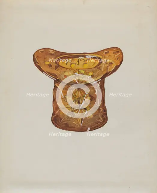 Amber Glass Hat, c. 1936. Creator: Katherine Hastings.