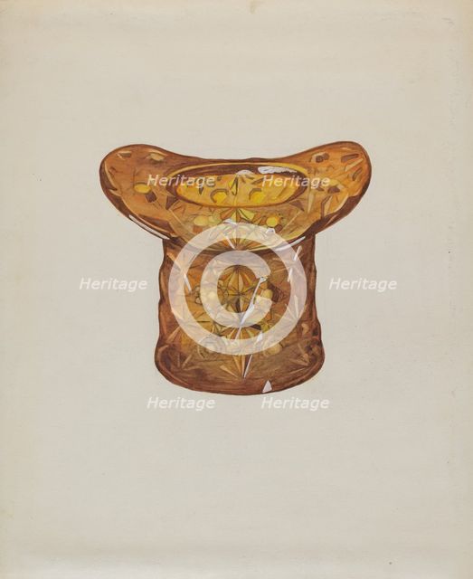 Amber Glass Hat, c. 1936. Creator: Katherine Hastings.