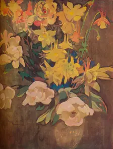 Amber Flowers c20th century. Artist: George Sheringham