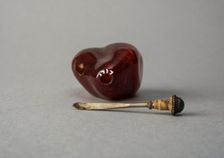 Amber snuff bottle of natural pebble form, China, Qing dynasty, 1644-1911. Creator: Unknown