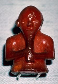 Amber Viking playing piece, 8th-11th century