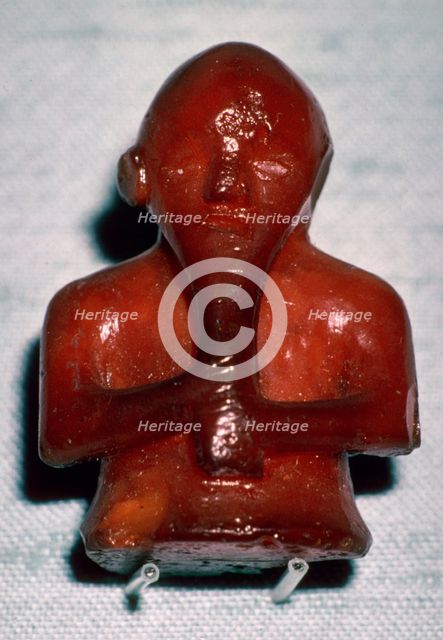 Amber Viking playing piece, 8th-11th century. Artist: Unknown