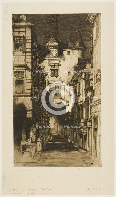 Amboise, 1903. Creator: David Young Cameron.