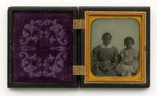 Ambrotype of an unidentified woman and child, ca. 1860. Creator: Unknown