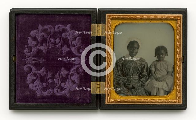 Ambrotype of an unidentified woman and child, ca. 1860. Creator: Unknown.