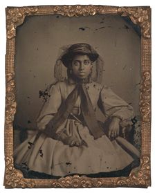 Ambrotype of an unidentified young woman, ca. 1860. Creator: Unknown