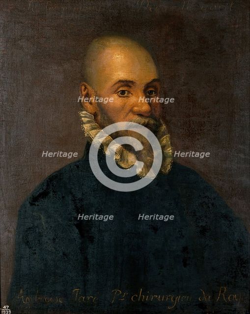 Ambroise Paré (1510-1590), surgeon, 17th (?) century. Creator: Unknown.