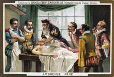 Ambroise Pare, 16th-century French military surgeon, (19th century)