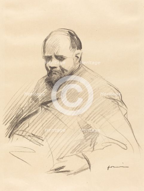 Ambroise Vollard, c. 1910. Creator: Jean Louis Forain.