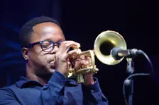 Ambrose Akinmusire, Love Supreme Jazz Festival, Glynde Place, East Sussex, 2015. Artist: Brian O'Connor