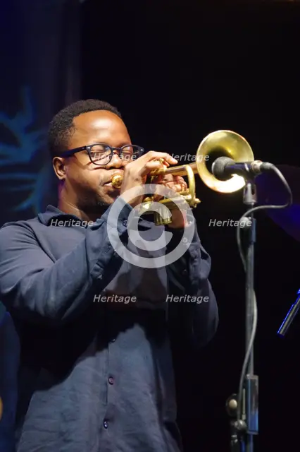 Ambrose Akinmusire, Love Supreme Jazz Festival, Glynde Place, East Sussex, 2015. Artist: Brian O'Connor.