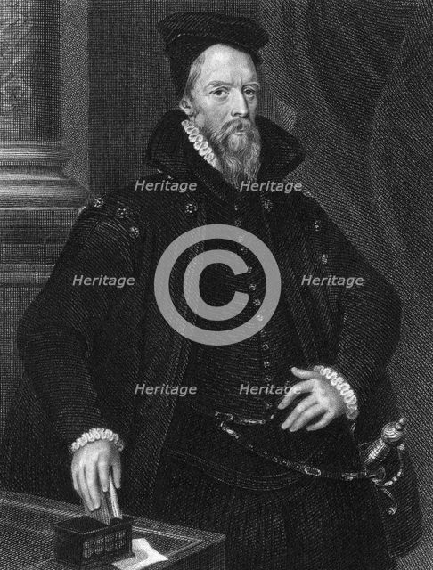 Ambrose Dudley, 3rd Earl of Warwick (d. 1589), 1825. Artist: E Scriven