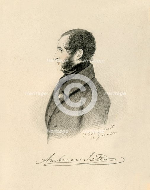 'Ambrose Isted', 1840. Creator: Richard James Lane.