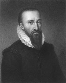 Ambrose Pare, 16th century French military surgeon, 1835. Creator: Unknown