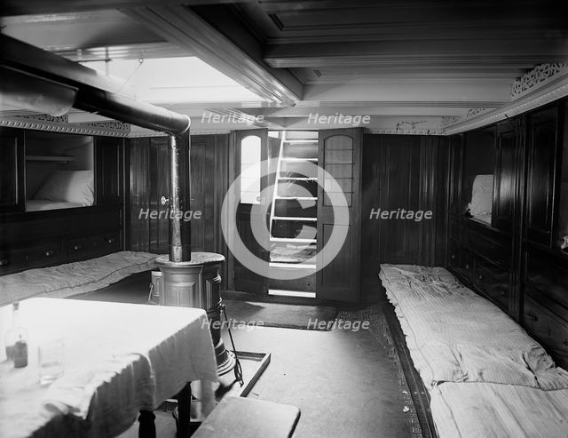 Ambrose Snow, Cabin of pilot boat no. 2, between 1900 and 1905. Creator: Unknown.