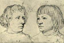 Ambrosius and Hans, the artist's sons 1511, (1943). Creator: Hans Holbein the Elder