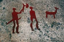 Ambush, Bronze Age rock carving, Tanum, Västra Götaland, Sweden. Creator: Jerker Norlander