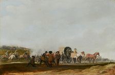 Ambushing an Army Convoy. Creator: Pieter Jansz Post