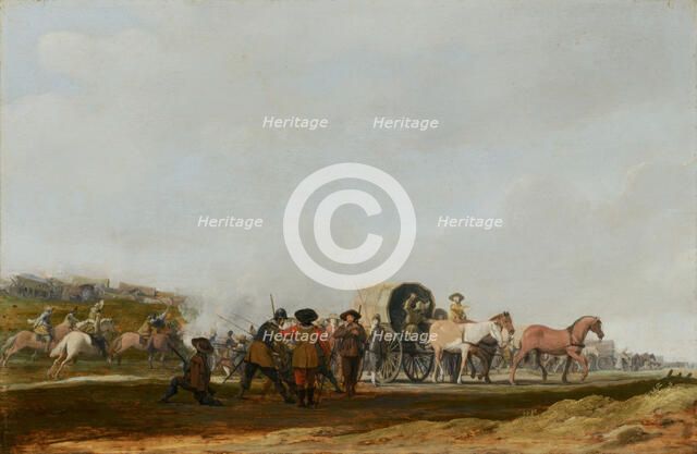 Ambushing an Army Convoy. Creator: Pieter Jansz Post.