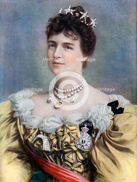 Amelia of Orleans, Queen of Portugal, late 19th-early 20th century.Artist: Camacho