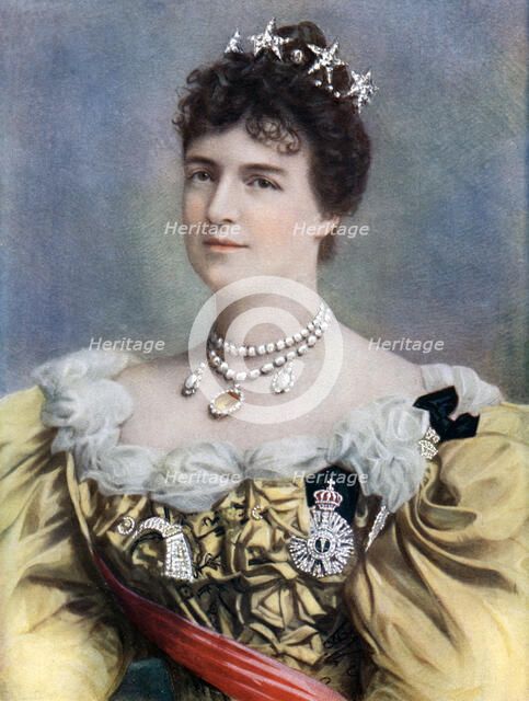 Amelia of Orleans, Queen of Portugal, late 19th-early 20th century.Artist: Camacho