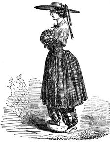 Amelia Bloomer, American feminist and champion of dress reform, 1869