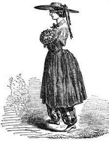 Amelia Bloomer, American feminist and champion of dress reform, 1869