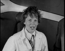 Amelia Earhart Giving a Speech, 1930s. Creator: British Pathe Ltd
