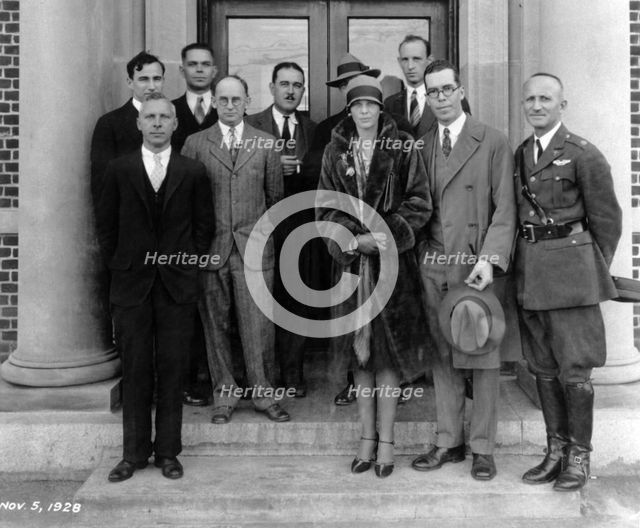 Amelia Earhart visits NACA, Virginia, USA, Nov. 5, 1928. Creator: Unknown.
