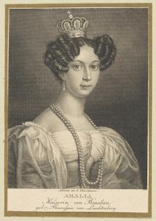 Amélie of Leuchtenberg (1812-1873), Empress of Brazil, 1830. Creator: Fleischmann, Friedrich (1791-1834)