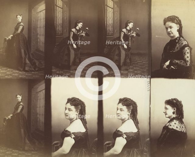 Amélie and Elise Gitteri, 1866. Creator: André-Adolphe-Eugène Disdéri.