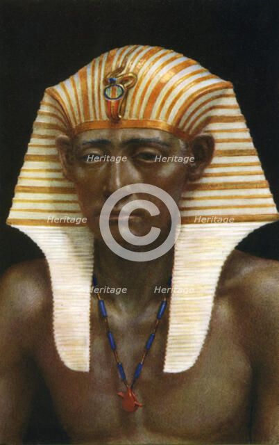 Amenemhat III, Ancient Egyptian pharaoh of the 12th dynasty, 19th century BC (1926).  Artist: Winifred Mabel Brunton