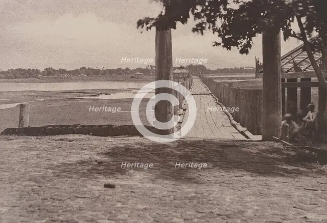 Amerapoora: Wooden Bridge, September 1-October 21, 1855. Creator: Captain Linnaeus Tripe.