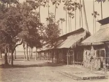 Amerapoora, Barracks of the Burmese Guard, 1 September-21 October 1855. Creator: Captain Linnaeus Tripe