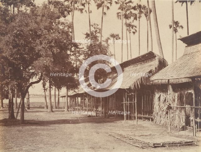 Amerapoora, Barracks of the Burmese Guard, 1 September-21 October 1855. Creator: Captain Linnaeus Tripe.