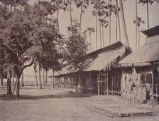 Amerapoora: Barracks of the Burmese Guard, September 1-October 21, 1855. Creator: Captain Linnaeus Tripe
