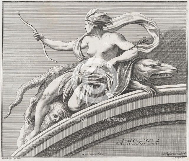 America, 1732. Creator: Johann Justin Preissler.