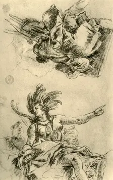 America 1753, (1928). Artist: Giovanni Battista Tiepolo