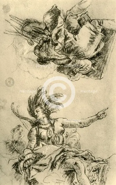 'America', 1753, (1928). Artist: Giovanni Battista Tiepolo.