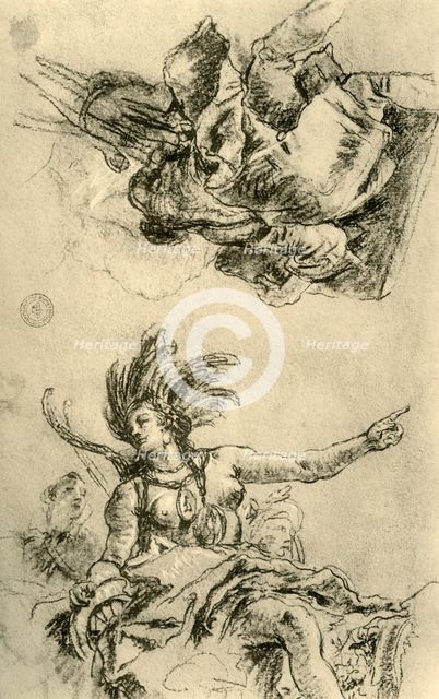'America', 1753, (1928). Artist: Giovanni Battista Tiepolo.