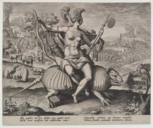 America, from the Four Continents,.n.d. Creator: Adriaen Collaert