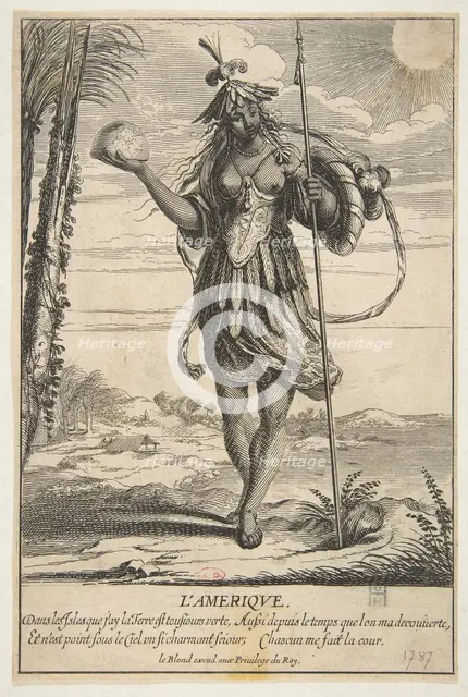 America (L'Amerique). Creator: Abraham Bosse.