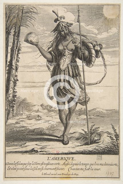 America (L'Amerique). Creator: Abraham Bosse.