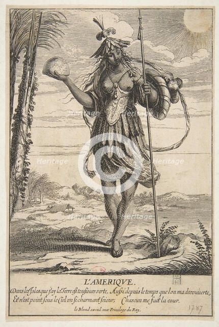 America (L'Amerique). Creator: Abraham Bosse.