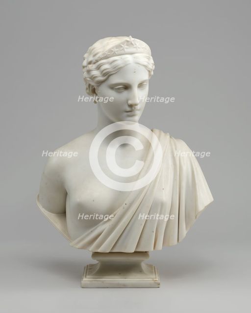 America, model 1850-1854, carved after 1854. Creator: Hiram Powers.